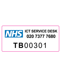 NHS IT SERVICE DESK ASSET LABELS (TB)