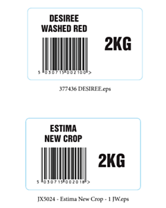 80x50mm Barcode Labels