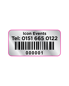 Icon Events Code 128 Barcode Labels