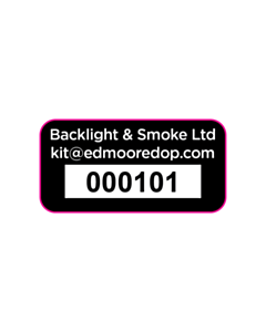 Backlight & Smoke Ltd Asset Labels