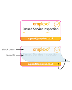 Amplexo Passed Service Inspection Labels
