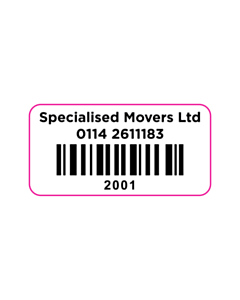 Specialist Movers Boce 128 White Barcode Labels