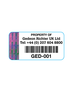 Gideon Richter UK Ltd Tamper Evident Asset Labels