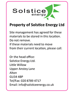 Property of Solstice Energy Labels