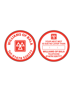 Williams Of Bala Window Stickers