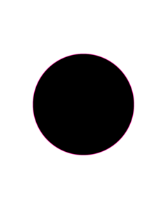 20mm Diameter Black Vinyl Labels