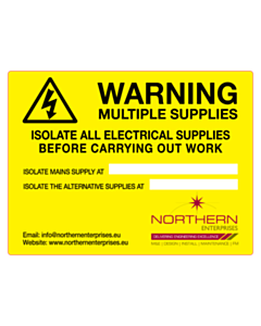 Northern Enterprises Multiple Supplies Labels