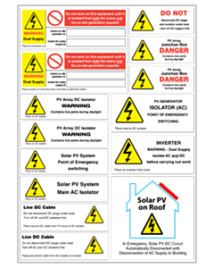 PV Label Sheets