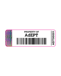 AdEPT Tamper Evident Asset Labels