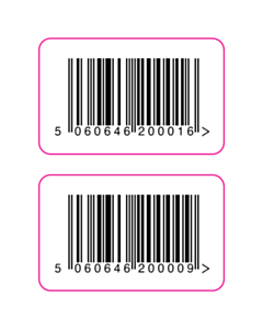 40x25mm Barcode Labels