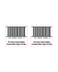 100x100mm Barcode Labels