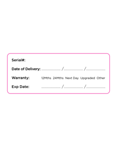 90x35mm Serial Number Labels