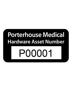Porterhouse Medical USB Asset Labels
