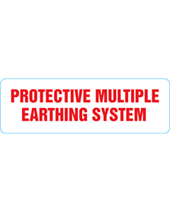 Protective Multiple Earthing System Labels