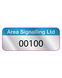 Area Signalling Ltd Aluminium Asset Labels