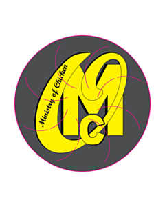Ministry of Chicken 30mm Dia Labels