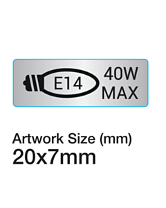 E14 40w Max Labels