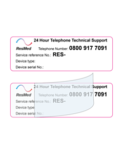 ResMed 90x30mm Write & Seal Labels