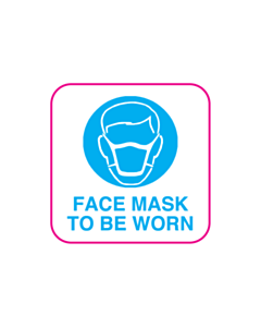 PCCA Face Mask To Be Worn Labels