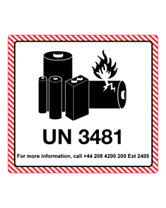 Microlease PLC UN 3481 Labels