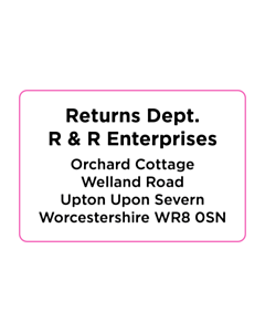 R & R Enterprises Address Labels