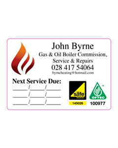 John Byrne Service & Repairs Labels