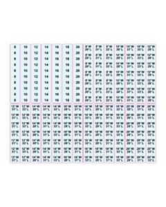 Clothing Size Labels - Womens