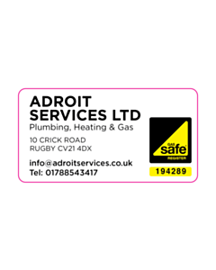 Adroit Services Ltd Gas Safe Labels