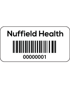 Nuffield Health Code 128 Barcode Labels