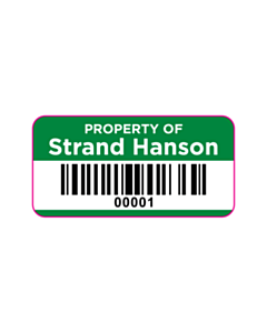 Strand Hanson Code 128 Asset Labels