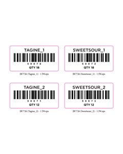 All Plants Code 128 Labels - 4x Labels