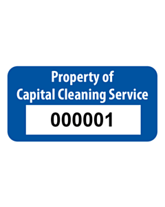 Capital Cleaning Service Asset Labels