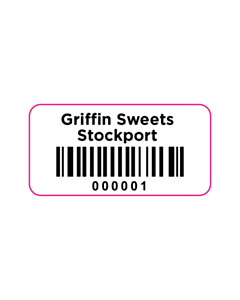 Griffin Sweets Code 128 Barcode Labels