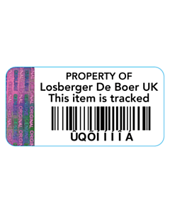 Losberger De Boer UK Tamper Evident Asset Labels