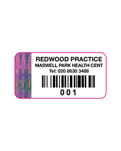 Redwood Practice Tamper Evident Asset Labels