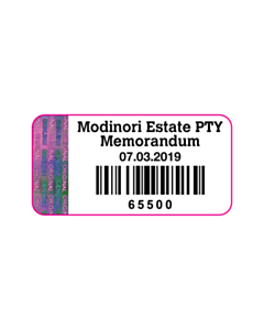 Modinori Estate PTY Tamper Evident Asset Labels