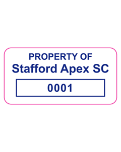 Stafford Apex SC Asset Labels