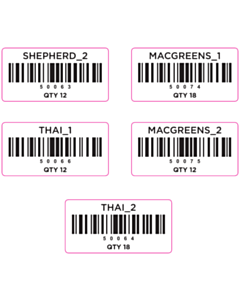 All Plants Code 128 Labels - 5x Labels