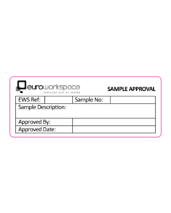 Euro Workspace Sample Approval Labels