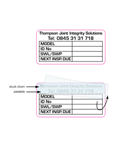 TJIS Ltd 50x25mm Write & Seal Label