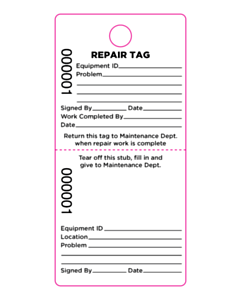 Viridor Repair Tag