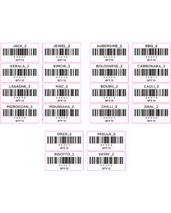 All Plants Code 128 Labels - 20x Sets