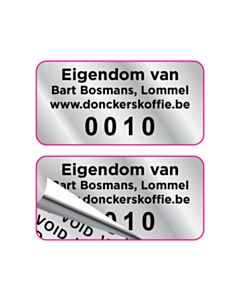 Eigendom van Bart Bosmans Void Labels