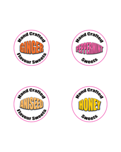 Aniseed, Ginger, Honey & Peppermint Labels