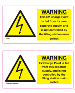EVSA & Feeding Pillar Warning Labels
