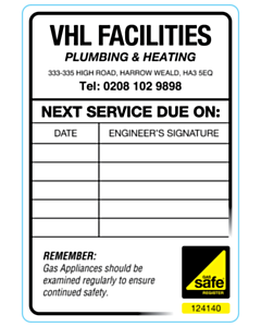 Village Heating Code 128 Barcode Labels