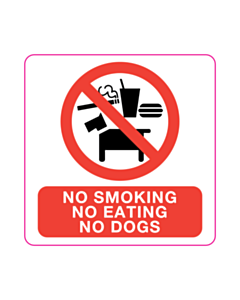 No Smoking / Eating / Dogs Labels