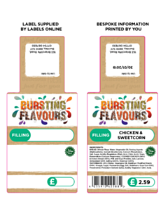 Bursting Flavours Sandwich Labels