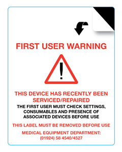 First User Warning Labels