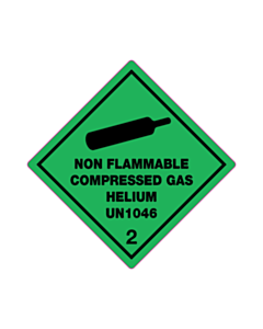 UN1046 Non Flammable Gas Labels